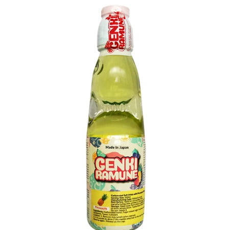 genki pineapple ramune drink