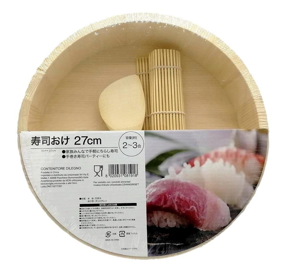Hangiri 27 Cm 5 Piece Set For Sushi House Of Deli